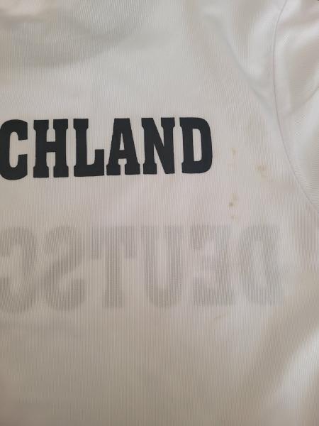 Kinder Fussball Fan Set Deutschland Gr. 4 110/116 Trikot Shorts WM EM Weiß Schwarz